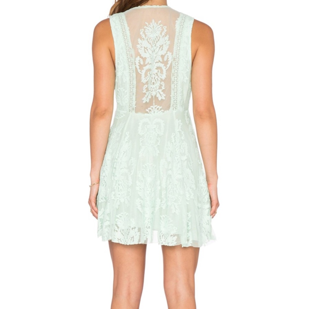 Free People Embroidered Mesh Reign Over Me Dress